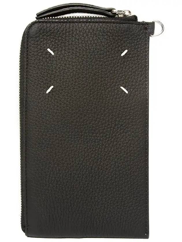 Four Stitch Detail Strapped Phone Pouch Bag Black - MAISON MARGIELA - BALAAN 2