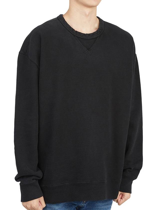 Garment Dyed Cotton Jersey Sweatshirt Black - TEN C - BALAAN 4