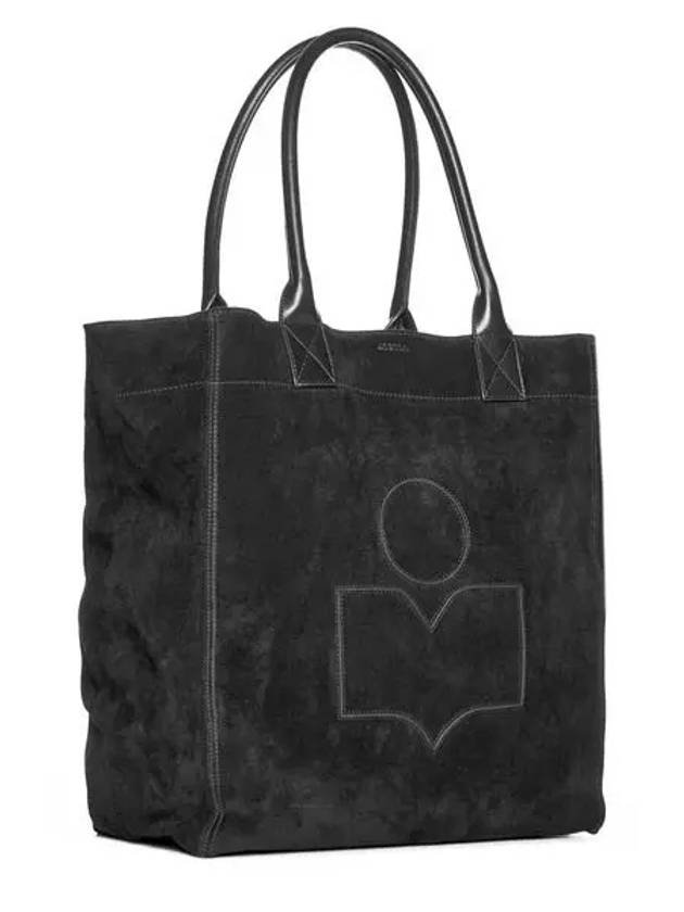 Yenky Small Suede Tote Bag Black - ISABEL MARANT - BALAAN 3