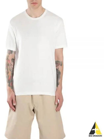 Yohji Yamamoto Y 3 Y3 Classic Back Logo FN3349 Cwhite Men s Crew Neck Short Sleeve T Shirt Regular Fit - YOHJI YAMAMOTO - BALAAN 1