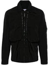 Chrome-R Hooded Over Long Sleeve Shirt Black - CP COMPANY - BALAAN 3