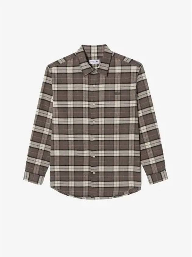 Men s Flannel Big Check Shirt CH202E 54N SIX Domestic Product GQ2N24090541800 - LACOSTE - BALAAN 1