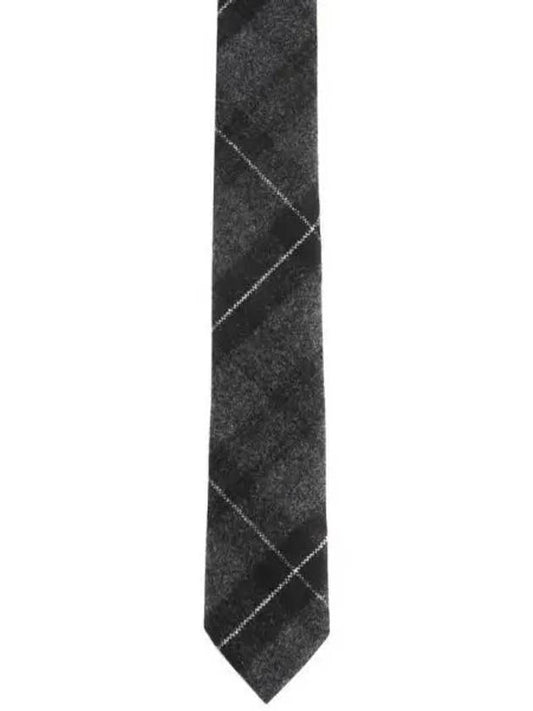 Tartan Flannel Classic Tie Grey - THOM BROWNE - BALAAN 2