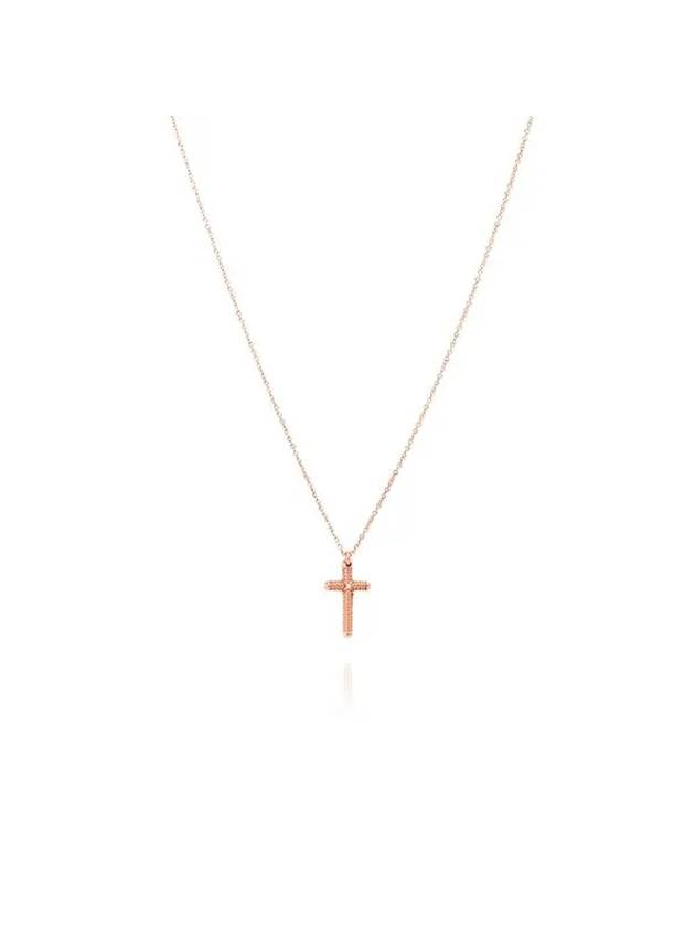 20062162 Metropolitan Cross 18K Pink Gold Necklace - DAMIANI - BALAAN 1