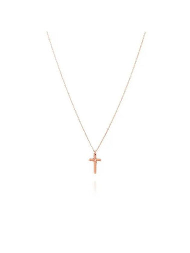 20062162 Metropolitan Cross 18K Pink Gold Necklace - DAMIANI - BALAAN 1