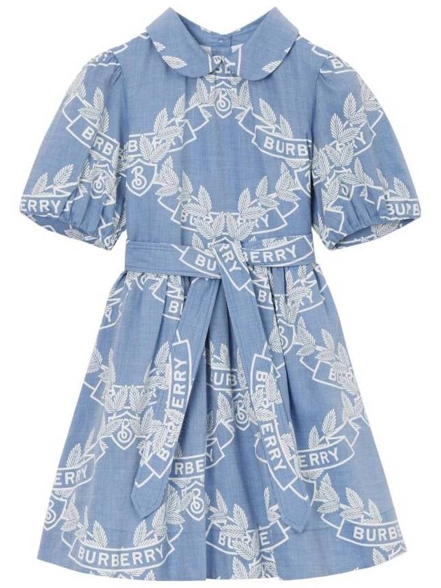 Burberry Girls Mariele Oak Leaf Crest Dress, Size 10Y - BURBERRY - BALAAN 1