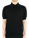 Men's Short Sleeve Cotton PK Short Sleeve Black EQLPMC65 EQ62035999 - RVR LARDINI - BALAAN 2