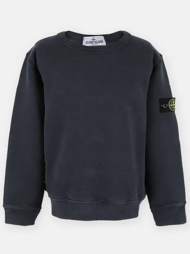 Stone Kids Waffen Patch Round Neck Sweatshirt Dark Gray 771661340 V0065 10 12A - STONE ISLAND - BALAAN 1