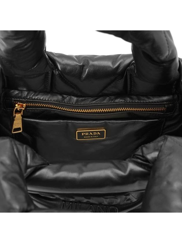 Quilted Nappa Leather Tote Bag Black - PRADA - BALAAN 11