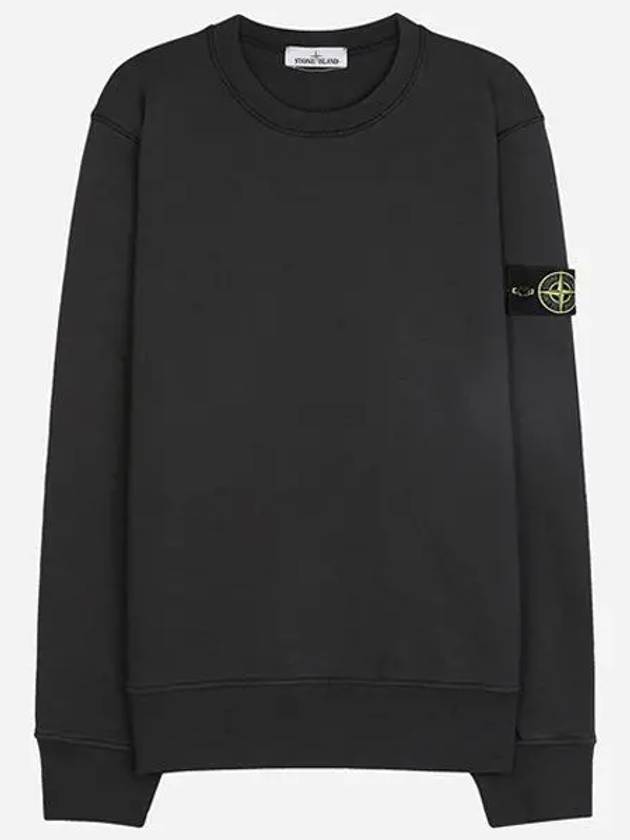 Wappen Patch Garment Dyed Sweatshirt Charcoal - STONE ISLAND - BALAAN 2