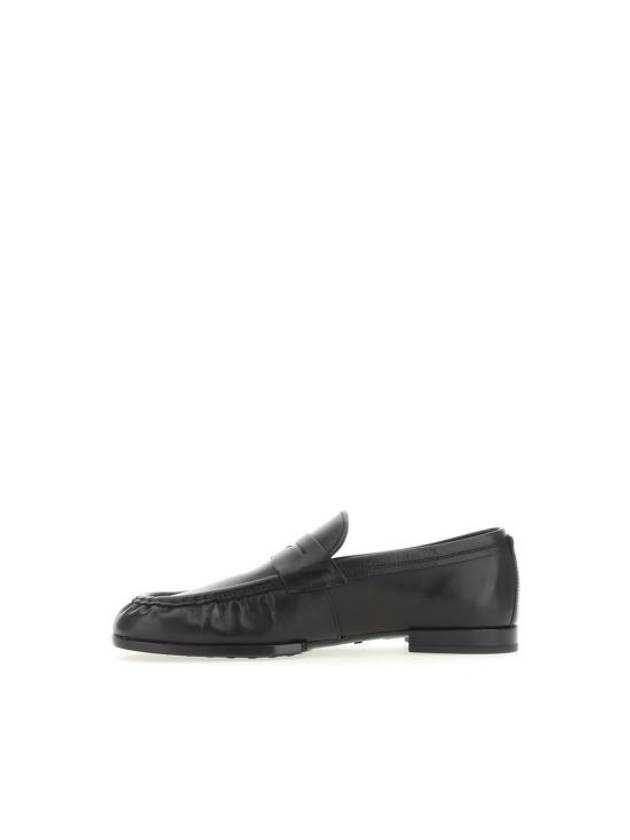 Smooth Calf Leather Loafers Black - TOD'S - BALAAN 3