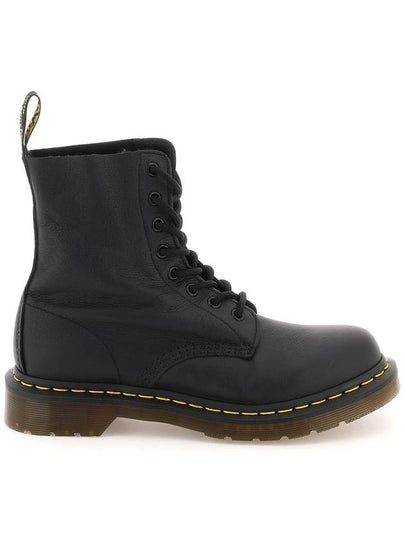 1460 Pascal Virginia Leather Lace Up Worker Boots Black - DR. MARTENS - BALAAN 2