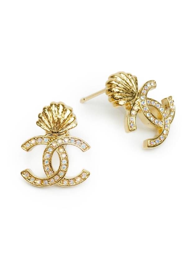 Classic CC logo shell earrings - CHANEL - BALAAN 5