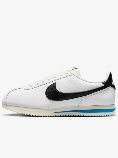 Women's Cortez Low Top Sneakers Black White - NIKE - BALAAN 2