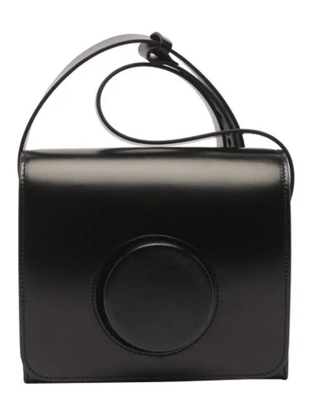 Women's Vegetable Tanned Leather Camera Cross Bag Black - LEMAIRE - BALAAN 5