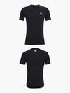 Men's Heart Gear Compression Short Sleeve T-Shirt Black - UNDER ARMOUR - BALAAN 2