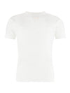 Fancy Rib Short Sleeve T-Shirt Ecru - MAISON MARGIELA - BALAAN 1