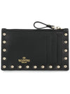 Rockstud Card Wallet Black - VALENTINO - BALAAN 5