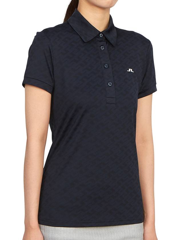 Golf Alaya Jacquard Polo GWJT07569 6855 Women's Alaya Jacquard Polo - J.LINDEBERG - BALAAN 4