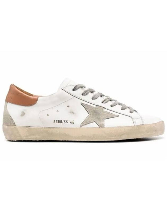 Superstar Brown Tab Sneakers White - GOLDEN GOOSE - BALAAN 2