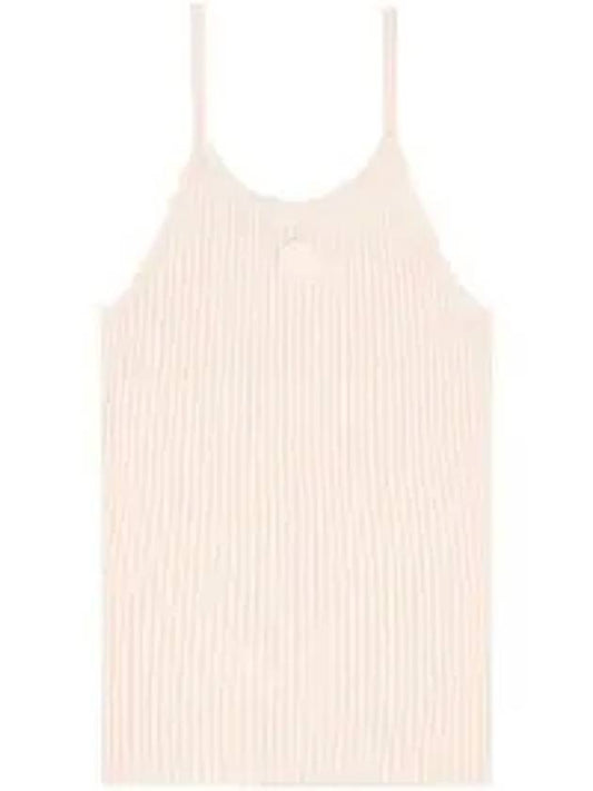 SRHWC Ribbed Sleeveless Cream - SPORTY & RICH - BALAAN 1