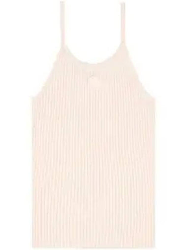 SRHWC Ribbed Sleeveless Cream - SPORTY & RICH - BALAAN 1