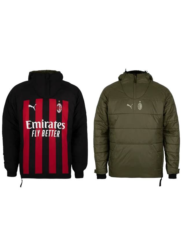 AC Milan 1/2 Zip Reversible Padding Green - PUMA - BALAAN 4