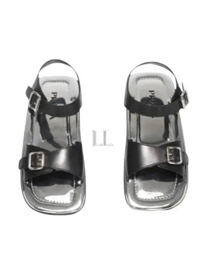 Double Strap Sandals Black - PRADA - BALAAN 2