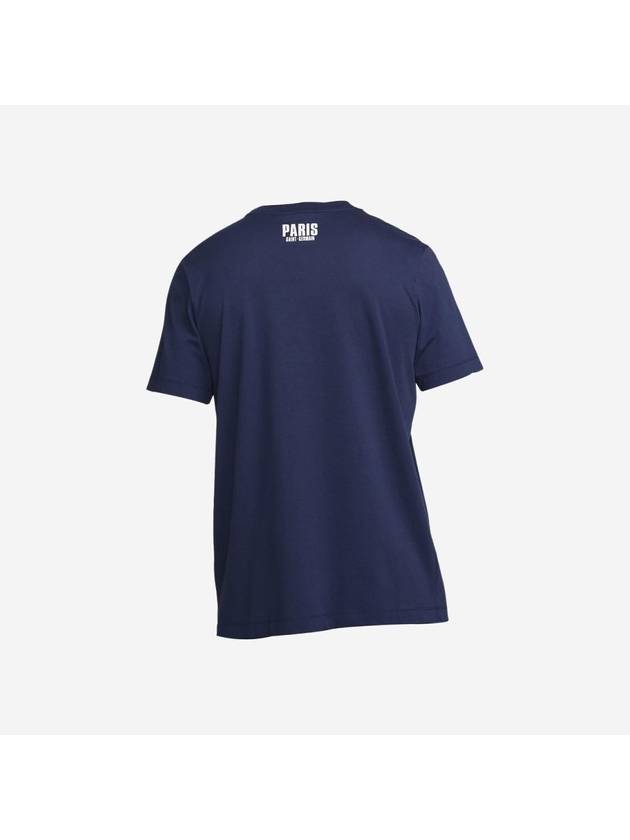 PSG Club Essentials Short Sleeve T-Shirt Navy - NIKE - BALAAN 3