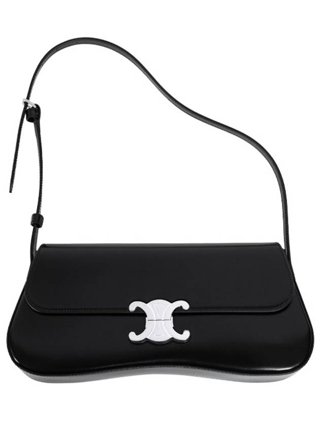 Medium Calfskin Shoulder Bag Black - CELINE - BALAAN 2