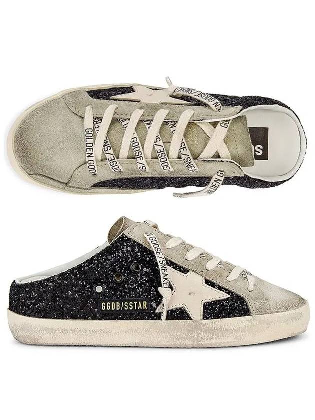 Superstar Sabot Superstar Glitter Low Top Sneakers Black - GOLDEN GOOSE - BALAAN 2