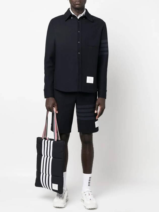 4 Bar Stripe Shorts Navy - THOM BROWNE - BALAAN 3