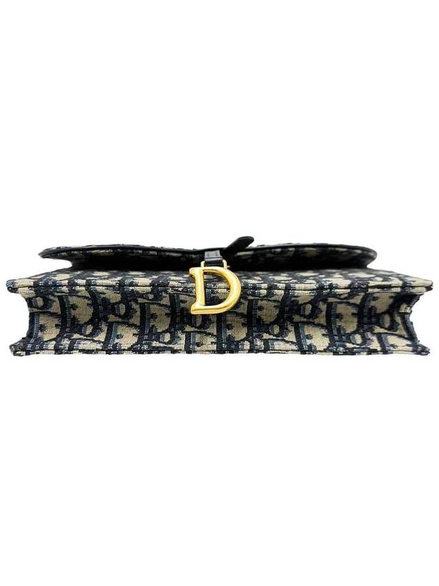 Women s S5620CTZQ M928 Oblique Jacquard Saddle Chain Pouch Cross Bag - DIOR - BALAAN 7