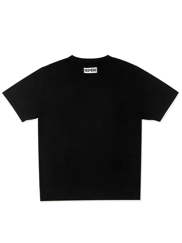 Logo wappen short sleeve round knit MAN BLACK T22MTN0309 - TRIMERE - BALAAN 3