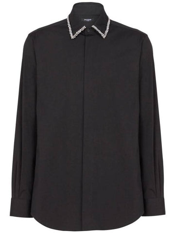 Balmain Embroidered Collar Poplin Shirt Clothing - BALMAIN - BALAAN 1