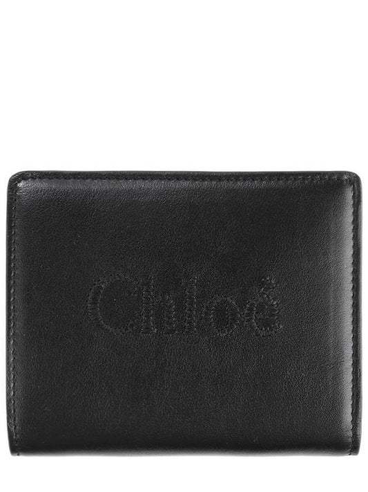 Sense Soft Leather Half Wallet Black - CHLOE - BALAAN 2