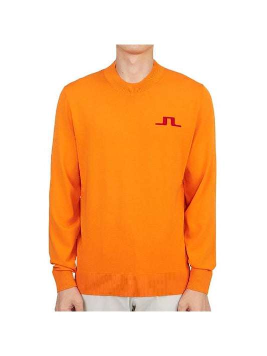 Golf Gus Crew Neck Knit Top Orange - J.LINDEBERG - BALAAN 1