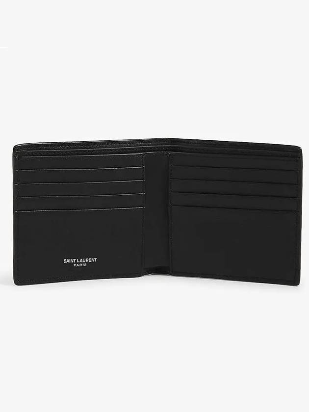 Monogram East West Half Wallet Black - SAINT LAURENT - BALAAN 6