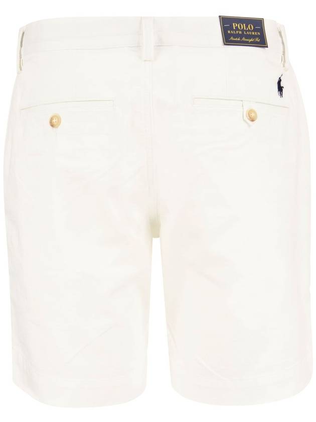 Stretch Classic Chino Shorts White - POLO RALPH LAUREN - BALAAN 3