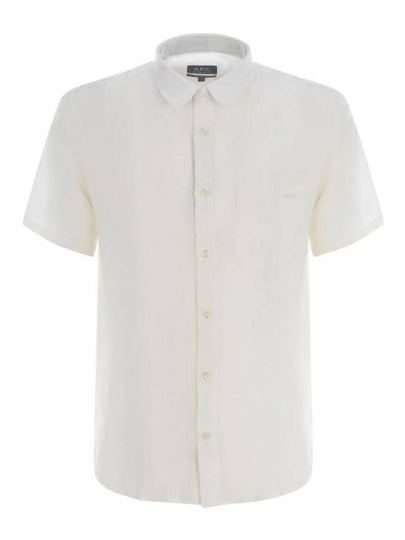 Bellini Linen Short Sleeve Shirt White - A.P.C. - BALAAN 2