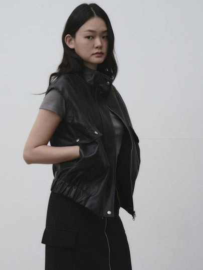 Overfit Eco Leather Vest Black - THE GREEN LAB - BALAAN 2