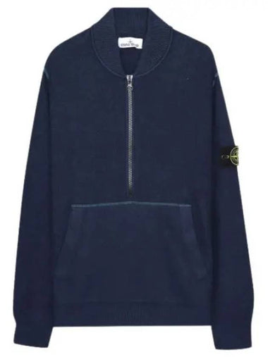 Badge half zip up knit - STONE ISLAND - BALAAN 1