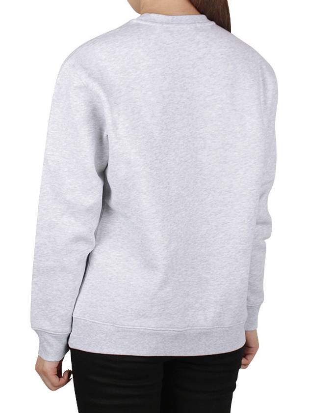 Box Logo Crew Neck Cotton Sweatshirt Grey - MSGM - BALAAN 5