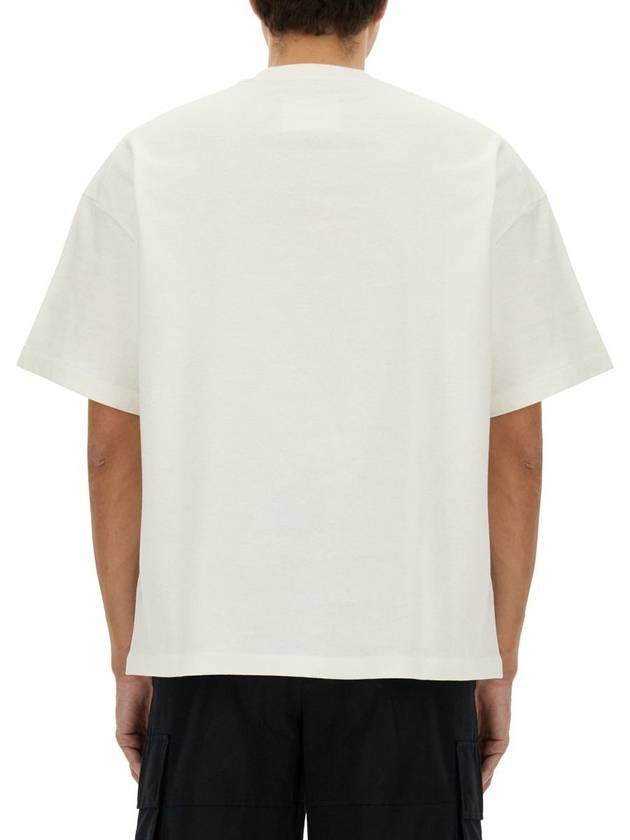 Logo Print Short Sleeve T-Shirt White - JIL SANDER - BALAAN 4