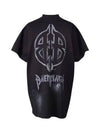 Metal BB Stencil Cotton Short Sleeve T-Shirt Black - BALENCIAGA - BALAAN 2