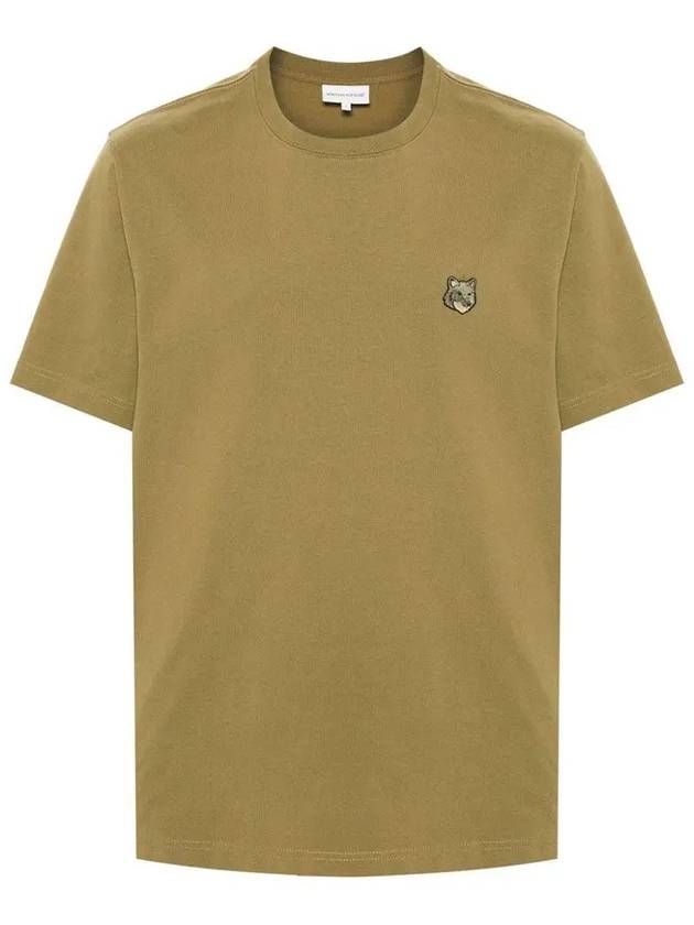 Bold Fox Head Patch Comfort Short Sleeve T-Shirt Khaki Green - MAISON KITSUNE - BALAAN 3