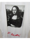 Mona Lisa Print Mega Overfit T-Shirt OMAA066S191850050110 - OFF WHITE - BALAAN 7