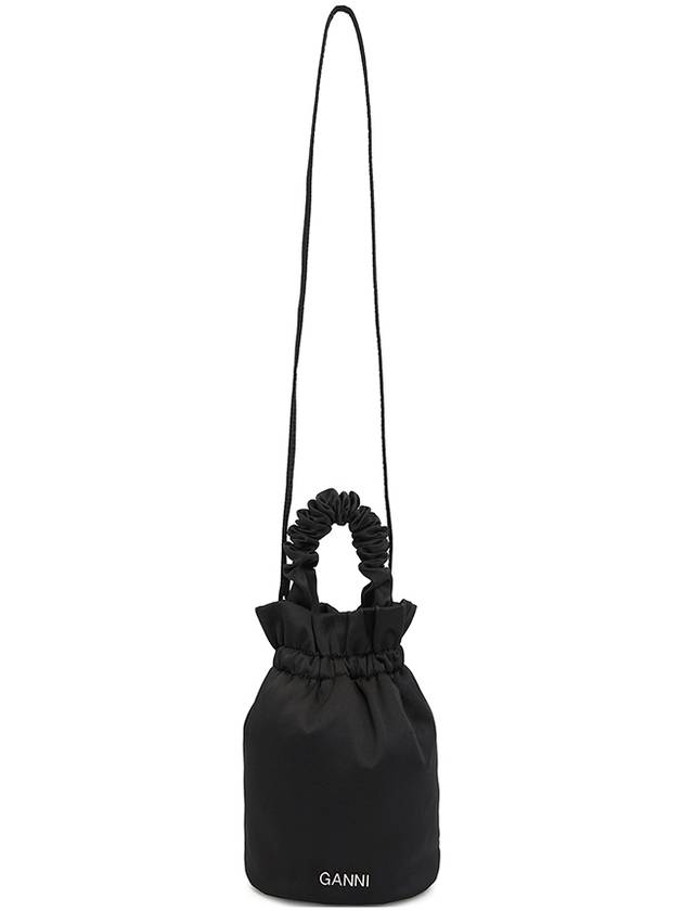 Women's Logo Bucket Bag Black - GANNI - BALAAN 8