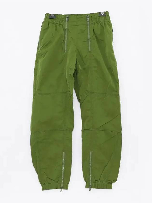 Zipper Detail Nylon Track Pants Green - BOTTEGA VENETA - BALAAN 3