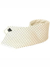 Polka Dot Silk Tie White - DOLCE&GABBANA - BALAAN 3